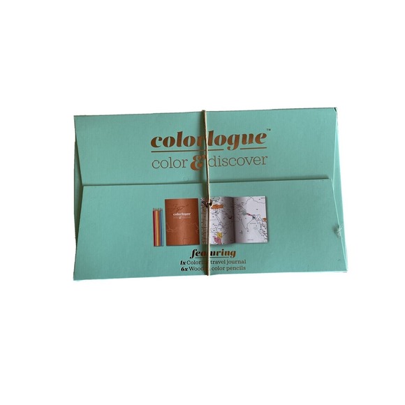 Colorlogue Other - New Colorlogue Color & Discover Travel Journal Maps Pencils